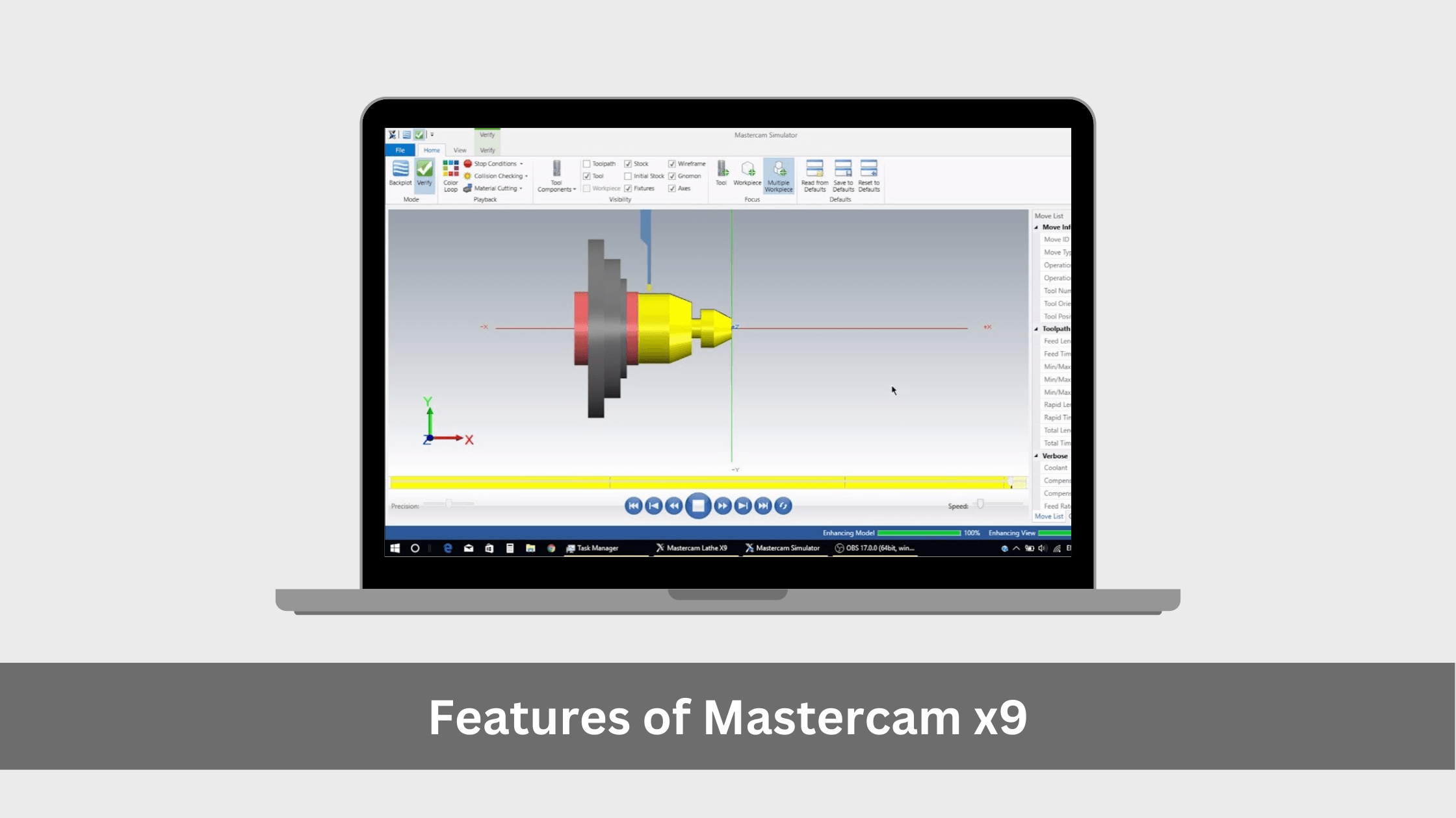 Features of Mastercam x9